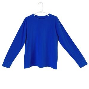 Cat & Jack Girl’s Blue Thermal Long Sleeve Shirt